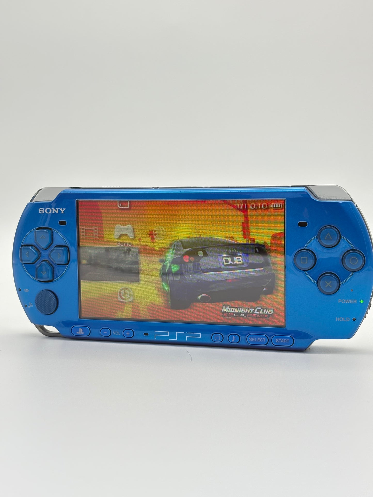 Sony PSP-3000 Vibrant Blue Console #216 w/2400 mAh Battery