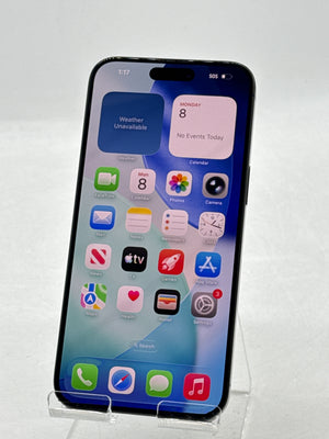 Unlocked Apple iPhone 15 Pro Max A2849 256GB Black Titanium 80% BH