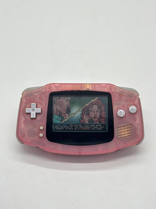 Nintendo Game Boy Advance AGB-001 Milky Pink Console #2 Aftermarket Shell and\or Lens