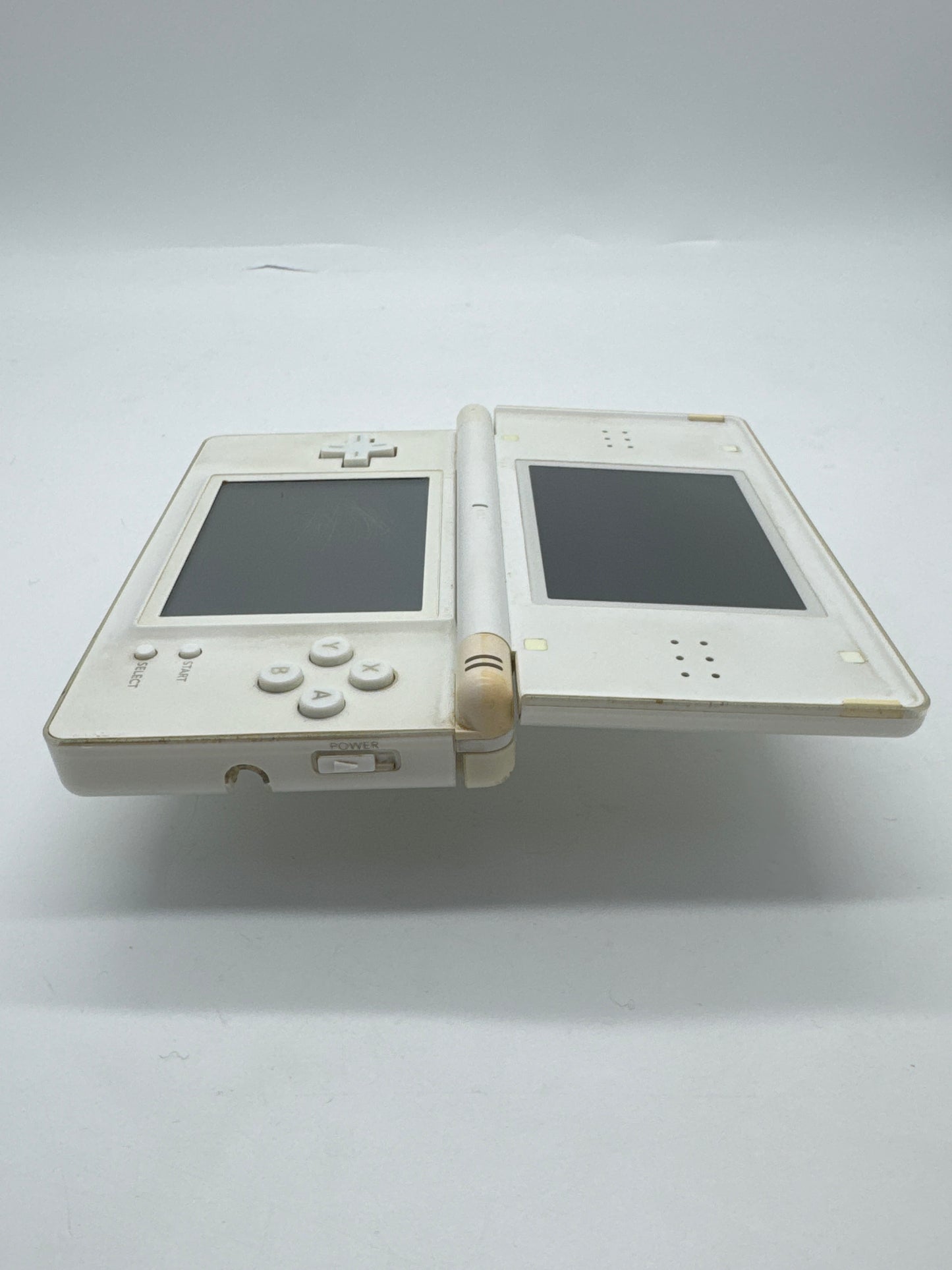 Nintendo DS Lite USG-001 Polar White Console #28 Upper Screen has a Black Patch