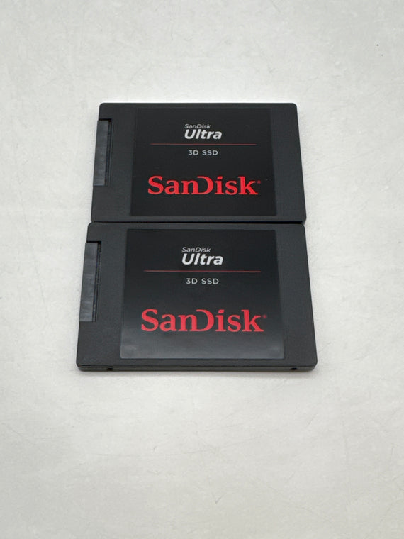 Lot of 2 SanDisk Ultra 3D 1TB 2.5" SATA III Internal SSD SDSSDH3-1T00