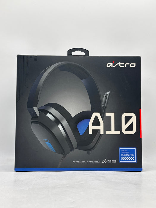 Logitech Astro A10 939-001509 Wired Over-The-Head Stereo Gaming Headset, Blue/Gray