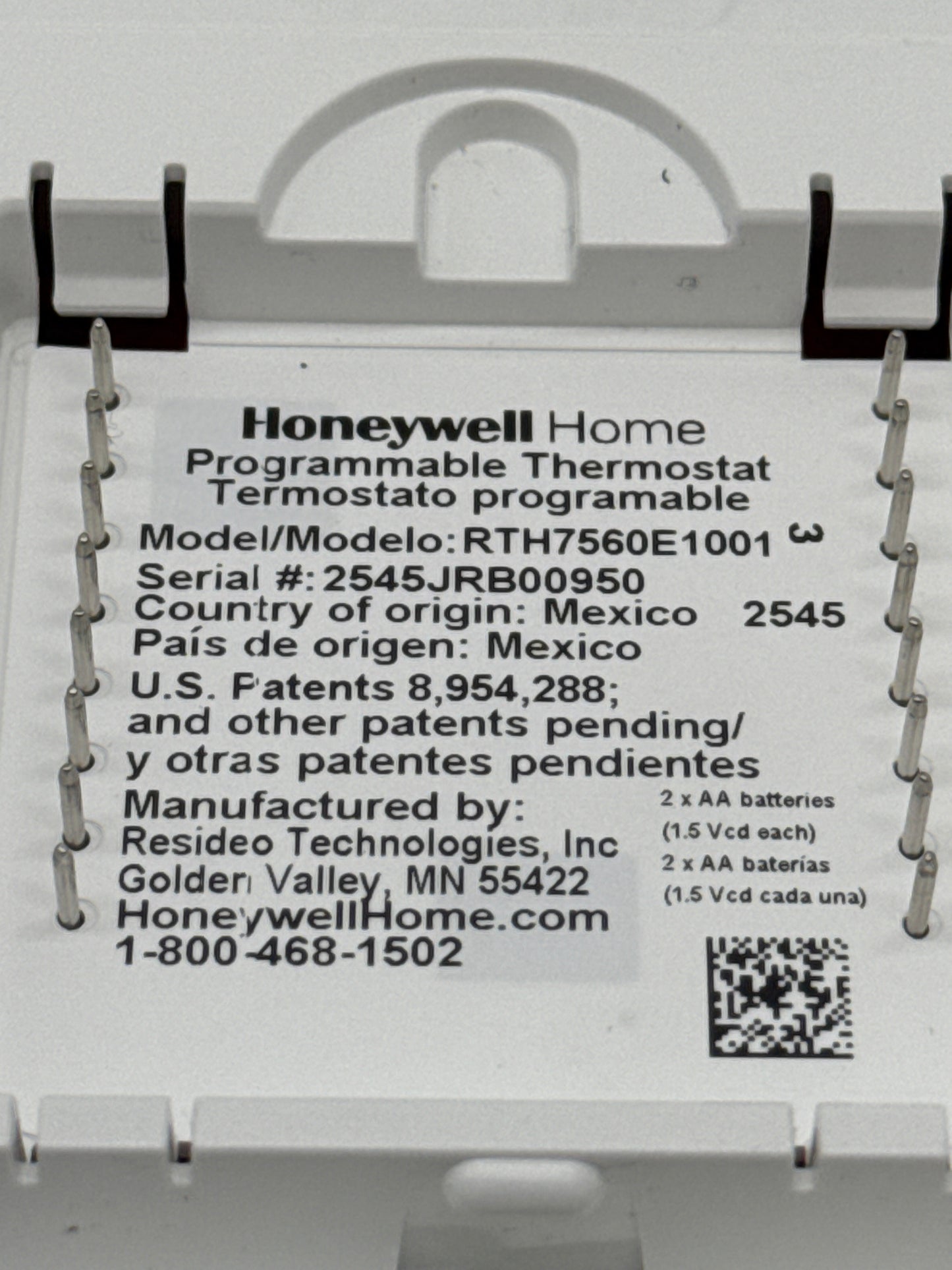 Honeywell Home RTH7560E T5 Programmable Thermostat - Used