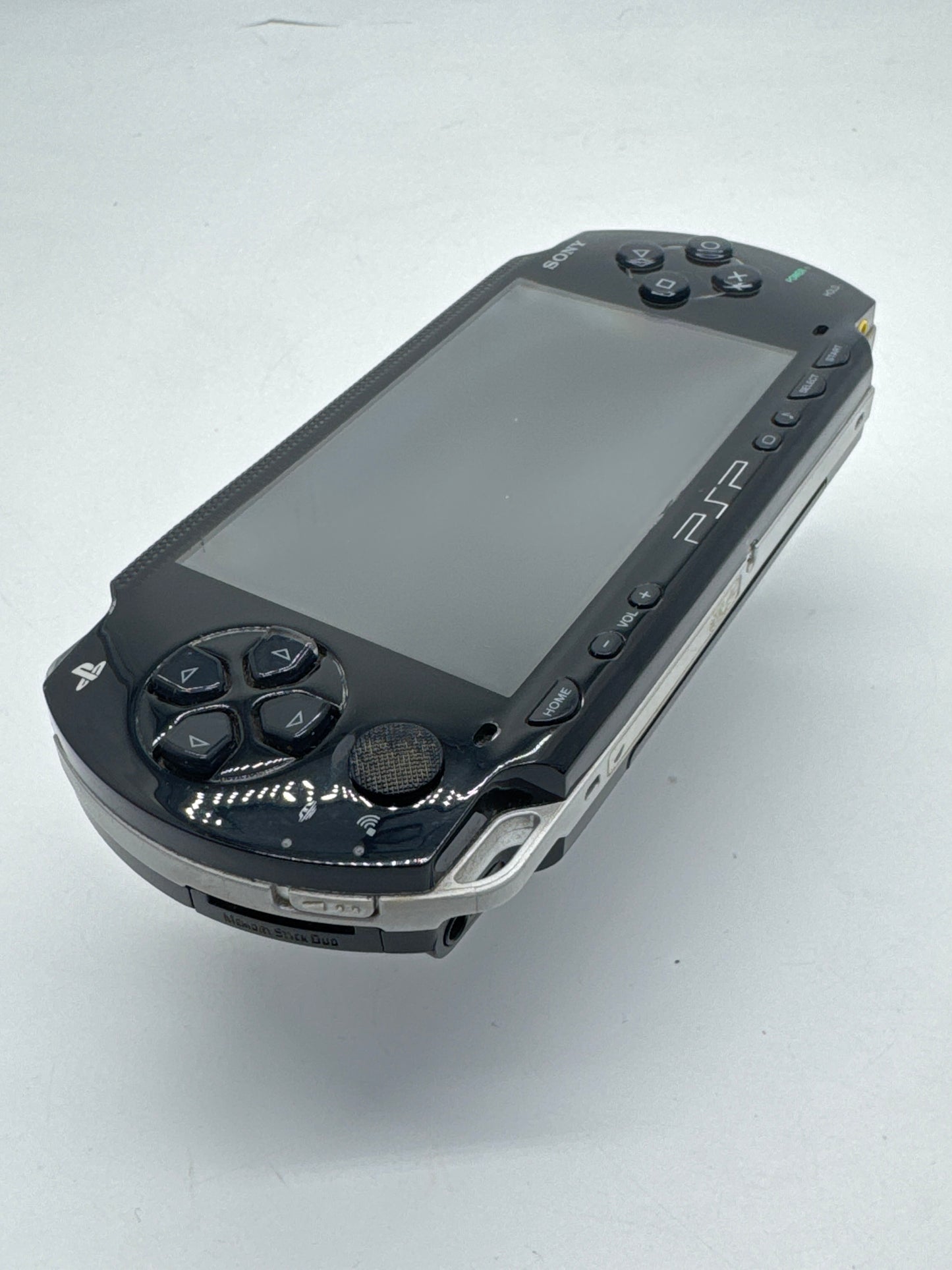 Sony PSP-1000 Piano Black Console #299 w/1800mAh Battery No Charger BAD UMD AS IS