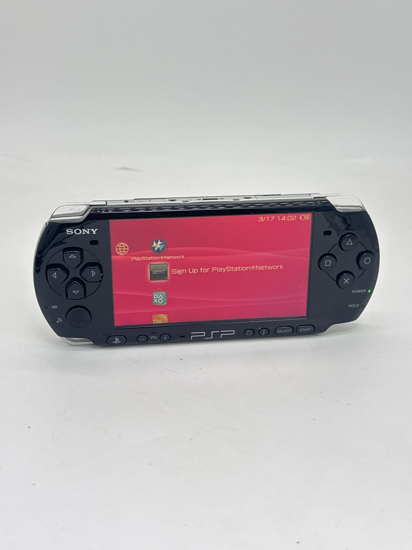 PlayStation Portable PSP-3000 Piano Black Console #671 - Missing Battery Lid - Bad UMD