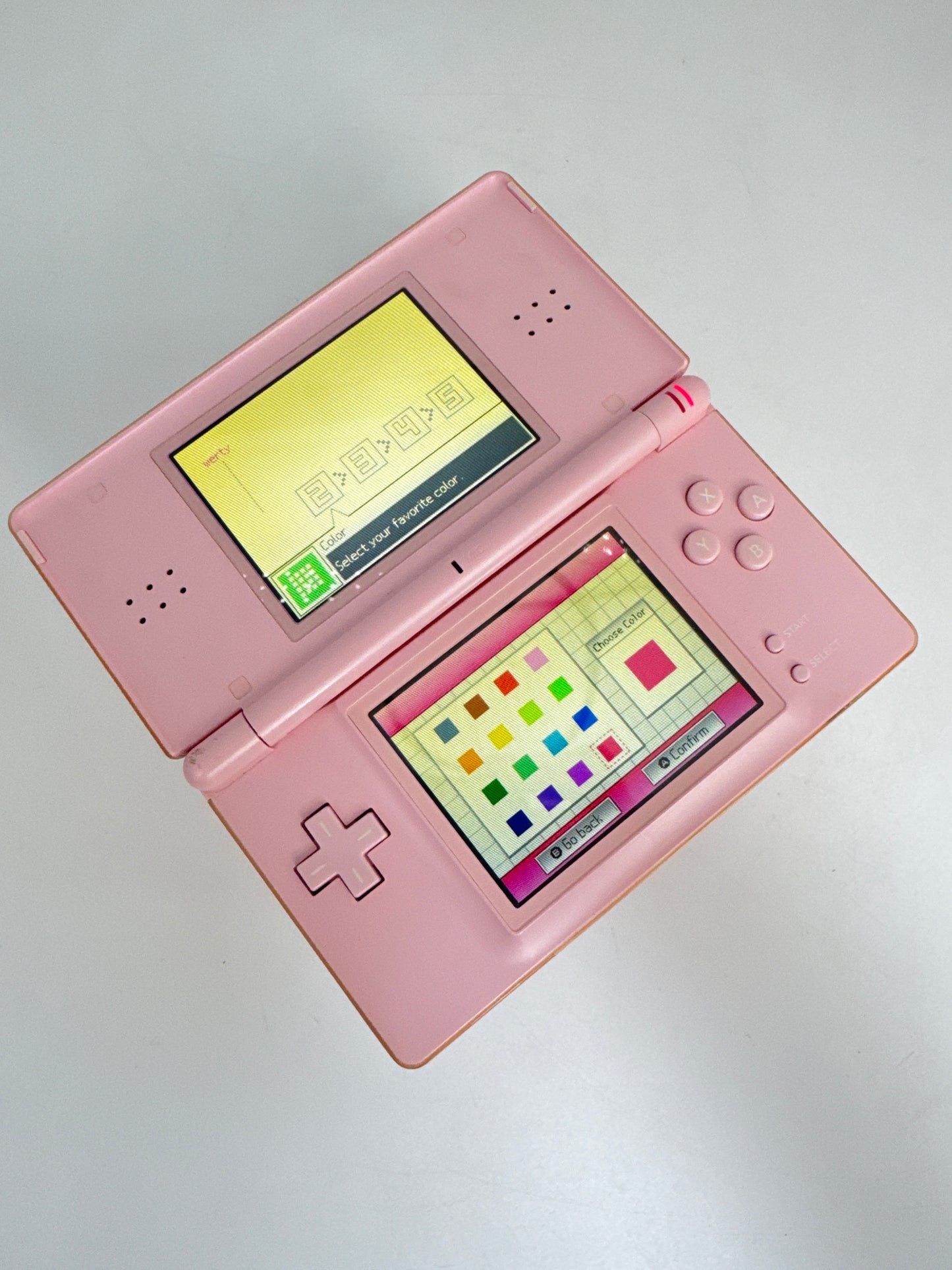 Nintendo DS Lite USG-001 Pink Console #62 w/ Stylus & No Charger