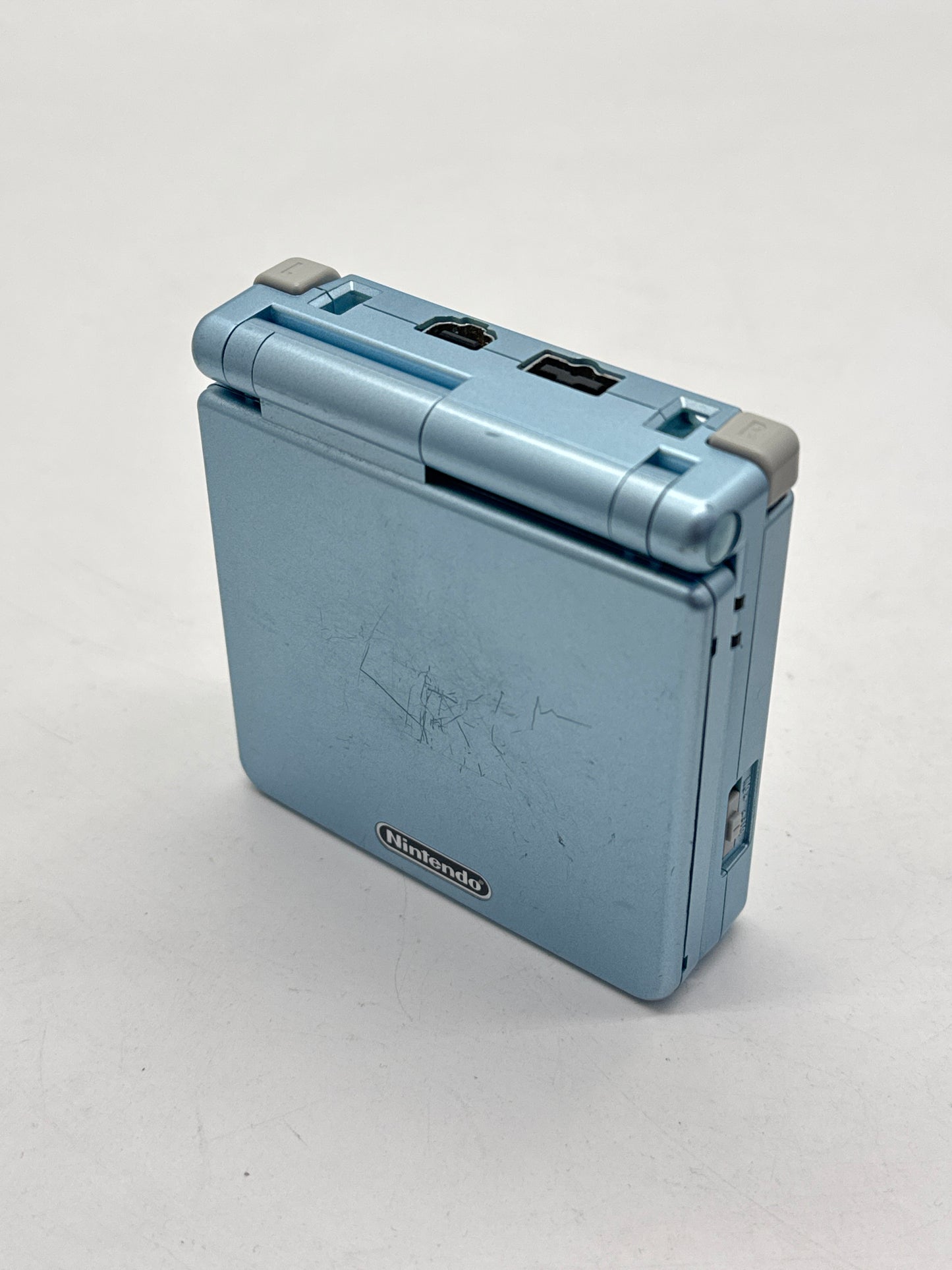 Nintendo Game Boy Advance SP AGS-001 Pearl Blue Console Only #400