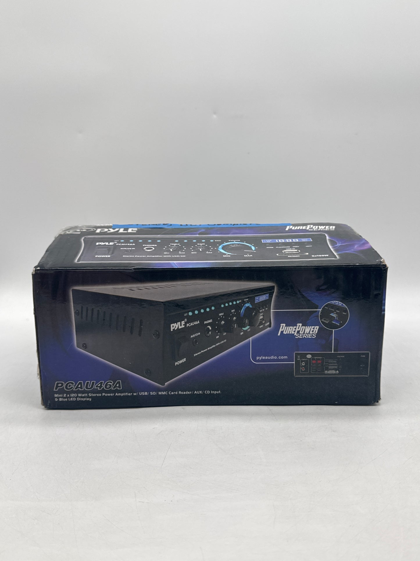 PYLE PCAU46A Mini 2 X 120W Stereo Power Amplifier - Open Box
