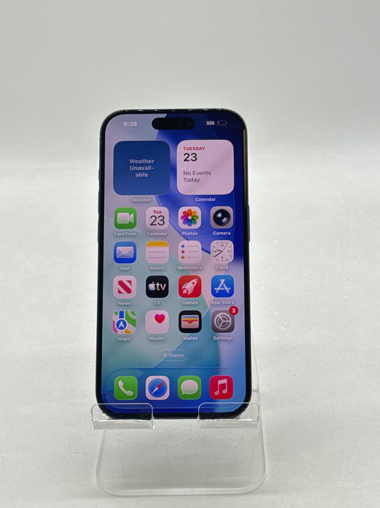 T-Mobile Apple iPhone 15 Pro A2848 128GB Blue Titanium - Cracked Back