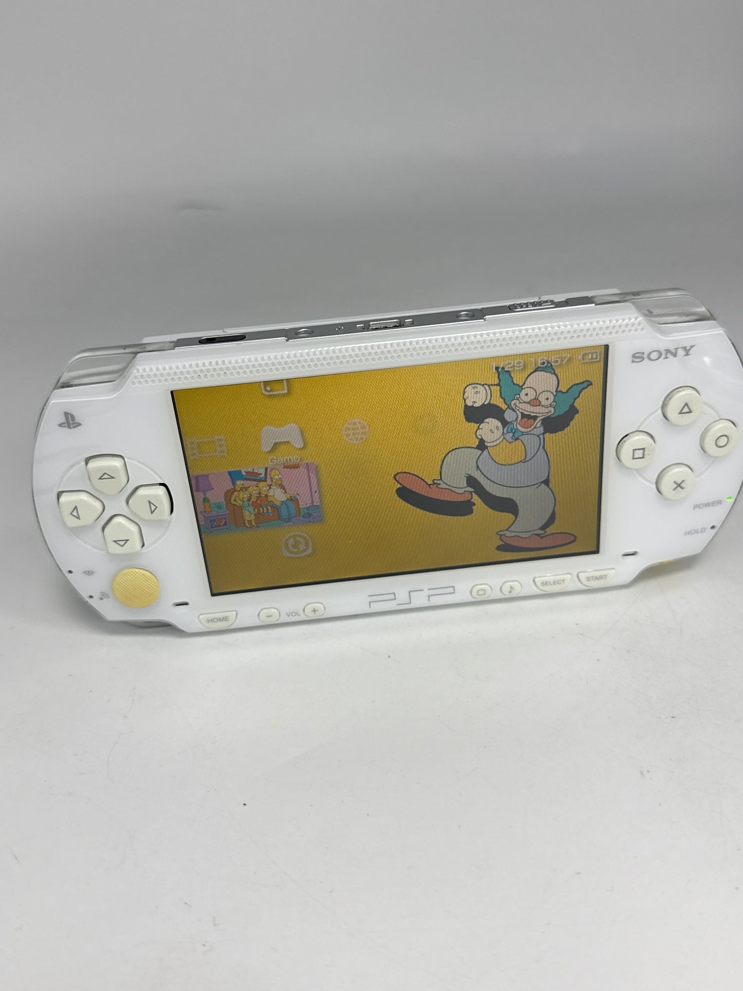 Sony PSP-1000 White Console #38 w/ 3600mAh Battery No Charger