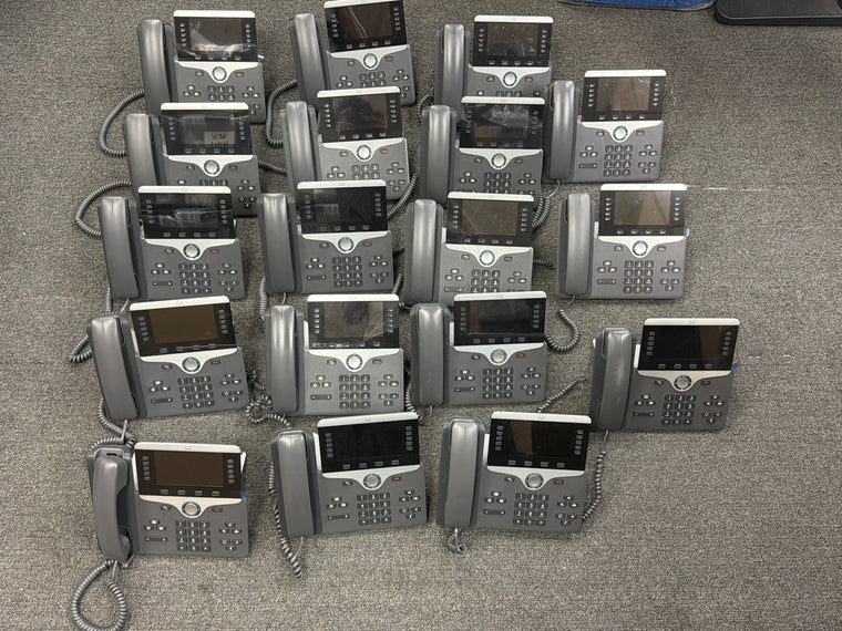 LOT of 20 Cisco CP-8811 IP Office Phone w Cord Handset