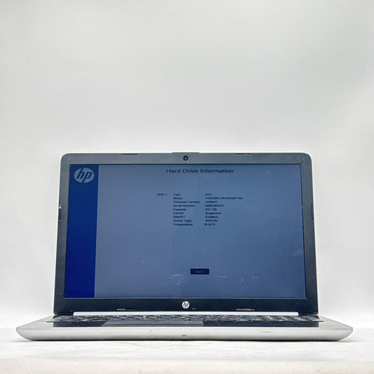 HP 15-db0031nr 15-inch AMD A9 4GB RAM 1TB Silver NO OS MISSING KEYS READ