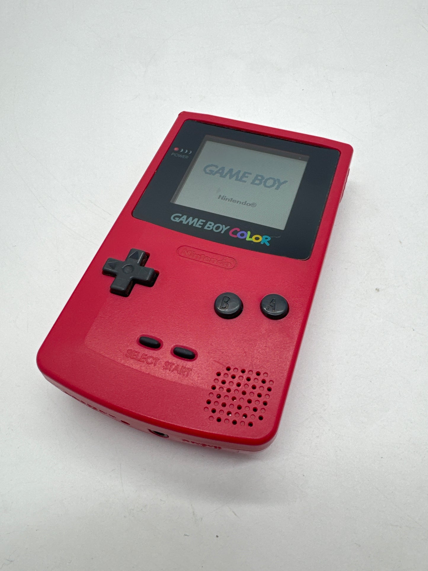 Nintendo Game Boy Color CGB-001 Red Console Only #330