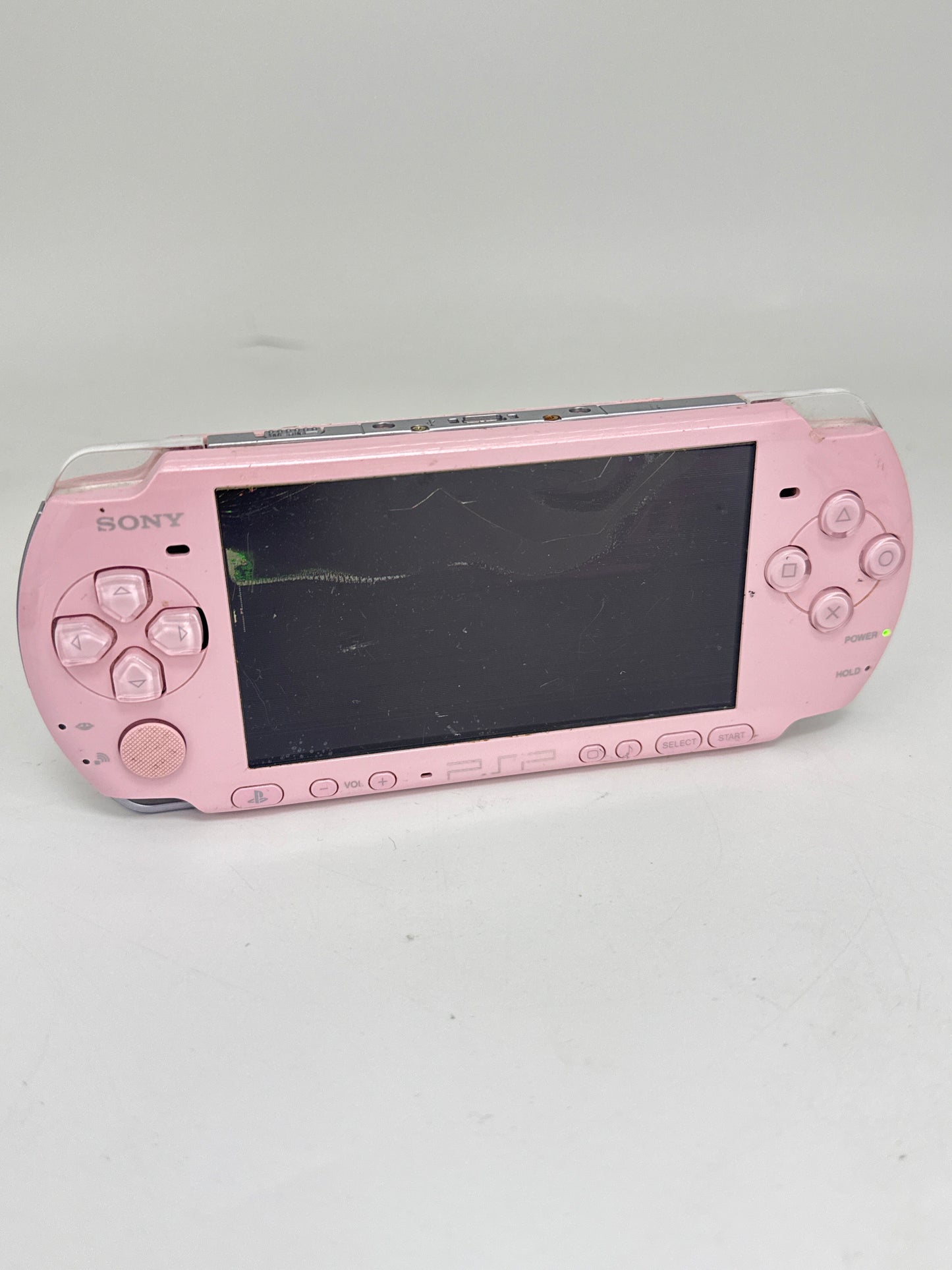 Sony PSP-3000 Pink Console #257 No Battery or Lid No Charger BAD DISPLAY AS IS