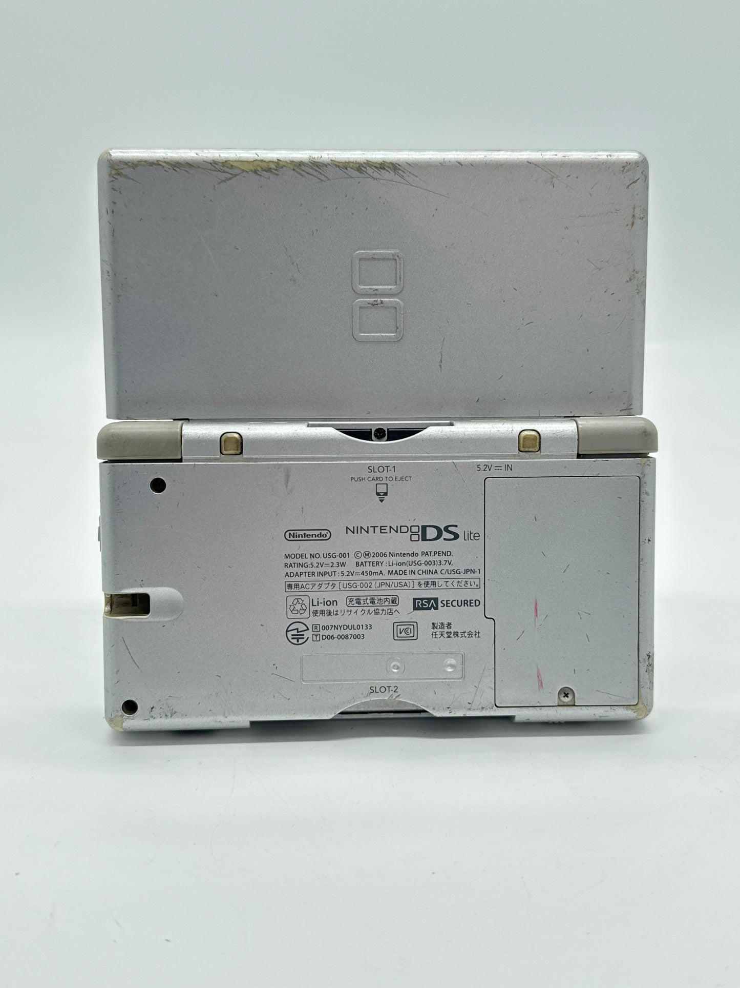 Nintendo DS Lite USG-001 Silver Console Only #64 READ AS IS