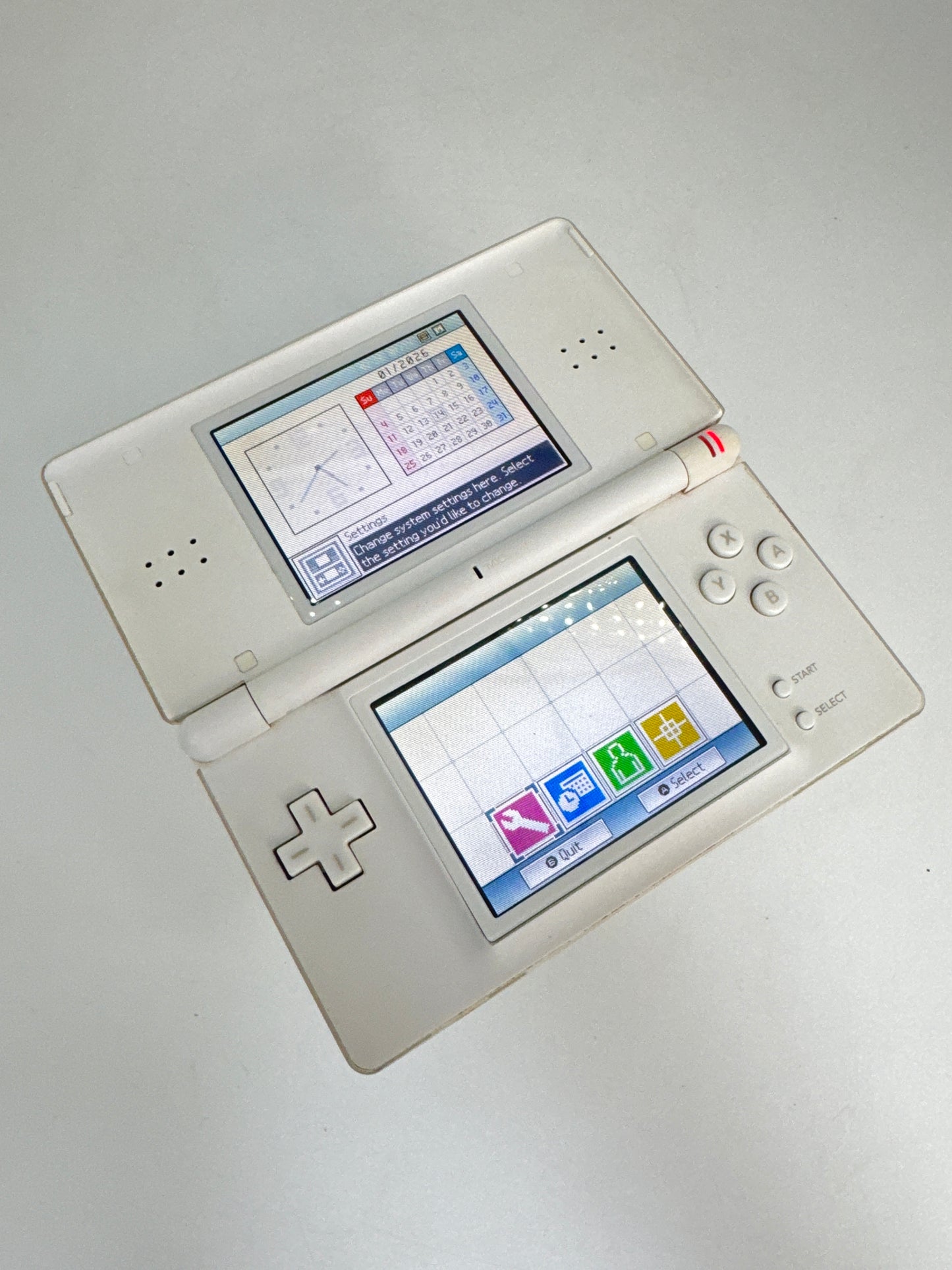 Nintendo DS Lite USG-001 White Console Only #65 Bad TouchScreen READ AS IS