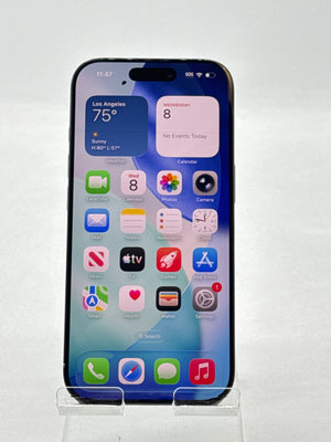 Unlocked Apple iPhone 16 Pro A3083 128GB Black Titanium - Bad Display Read!