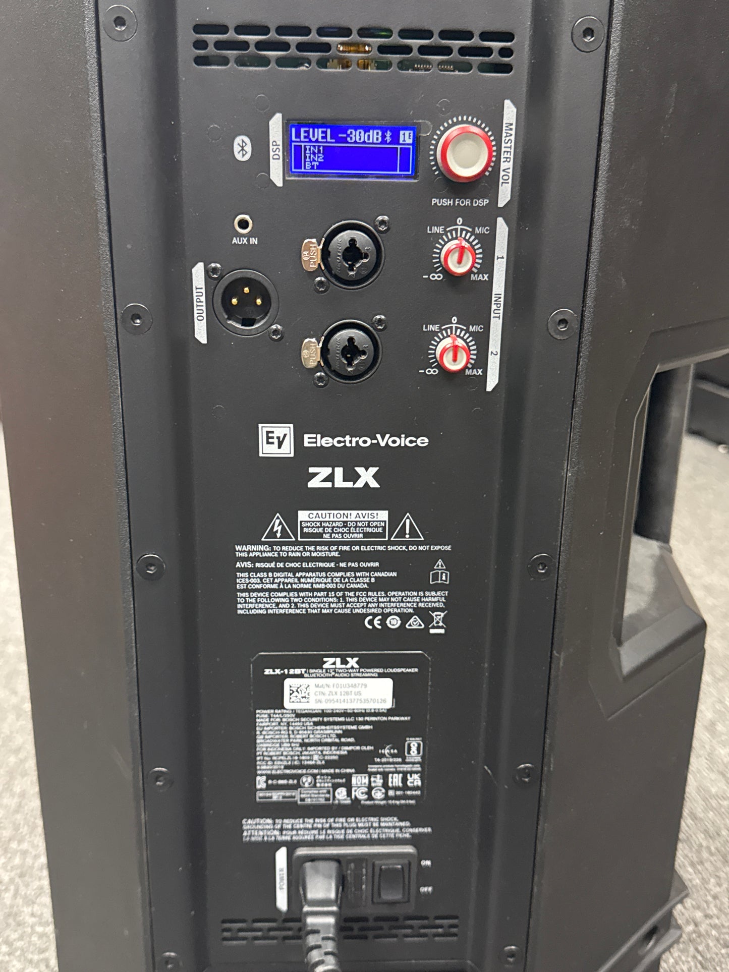 Electro-Voice ZLX-12BT 12" 1000W Bluetooth Powered Loudspeaker