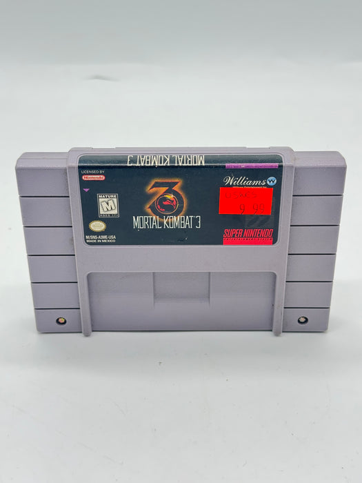 Mortal Kombat III Super Nintendo SNES Game Cartridge Free Shipping