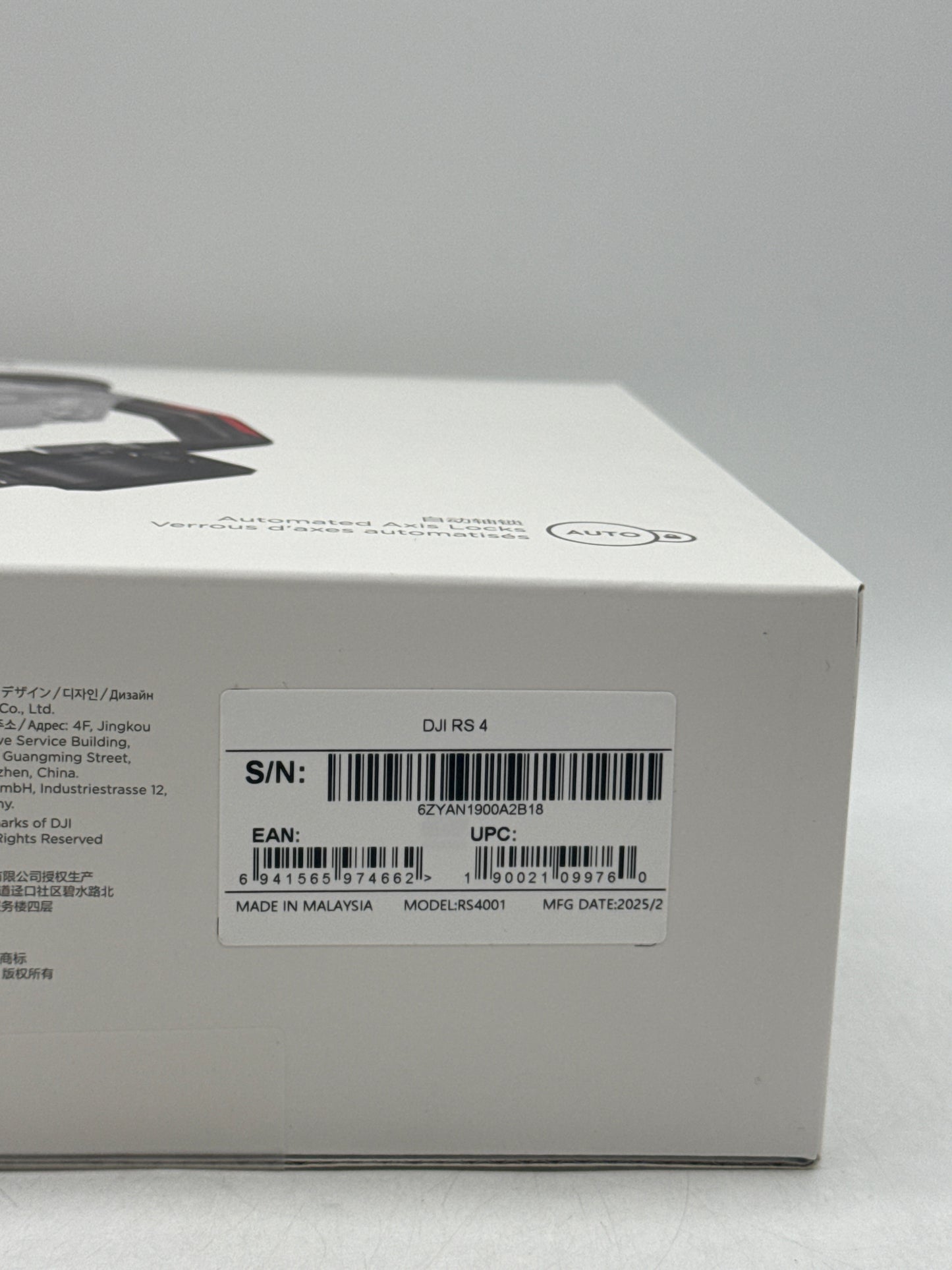 DJI RS 4 3-Axis Gimbal Stabilizer with Enhanced Vertical Shooting - New Sealed