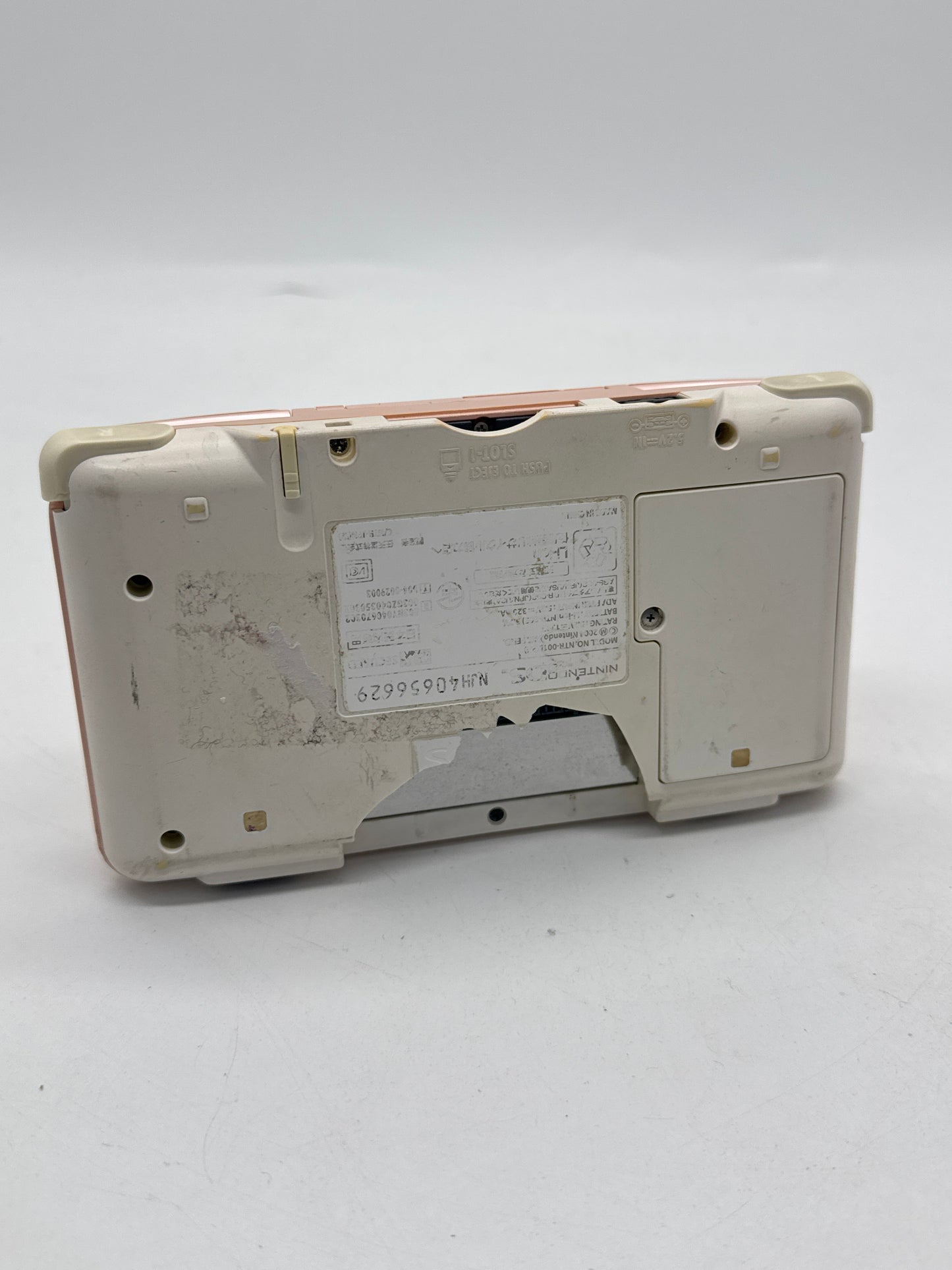 Nintendo DS Original NTR-001 Pink Console Only #167 Cracked Case UNTESTED AS IS