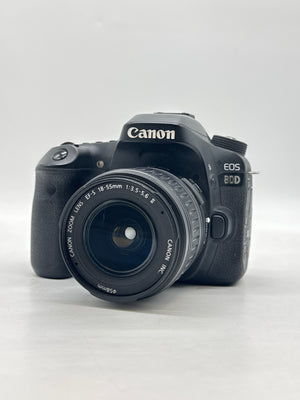 Canon EOS 80D 24.2MP Digital SLR Camera with EF-S 18-55mm f/3.5-5.6 II  Zoom Lens