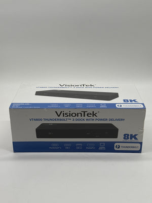 VisionTek VT4800 Thunderbolt 3 USB-C Docking Station Power Delivery New In Box