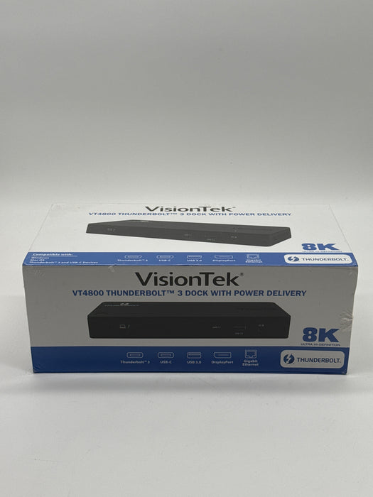 VisionTek VT4800 Thunderbolt 3 USB-C Docking Station Power Delivery New In Box