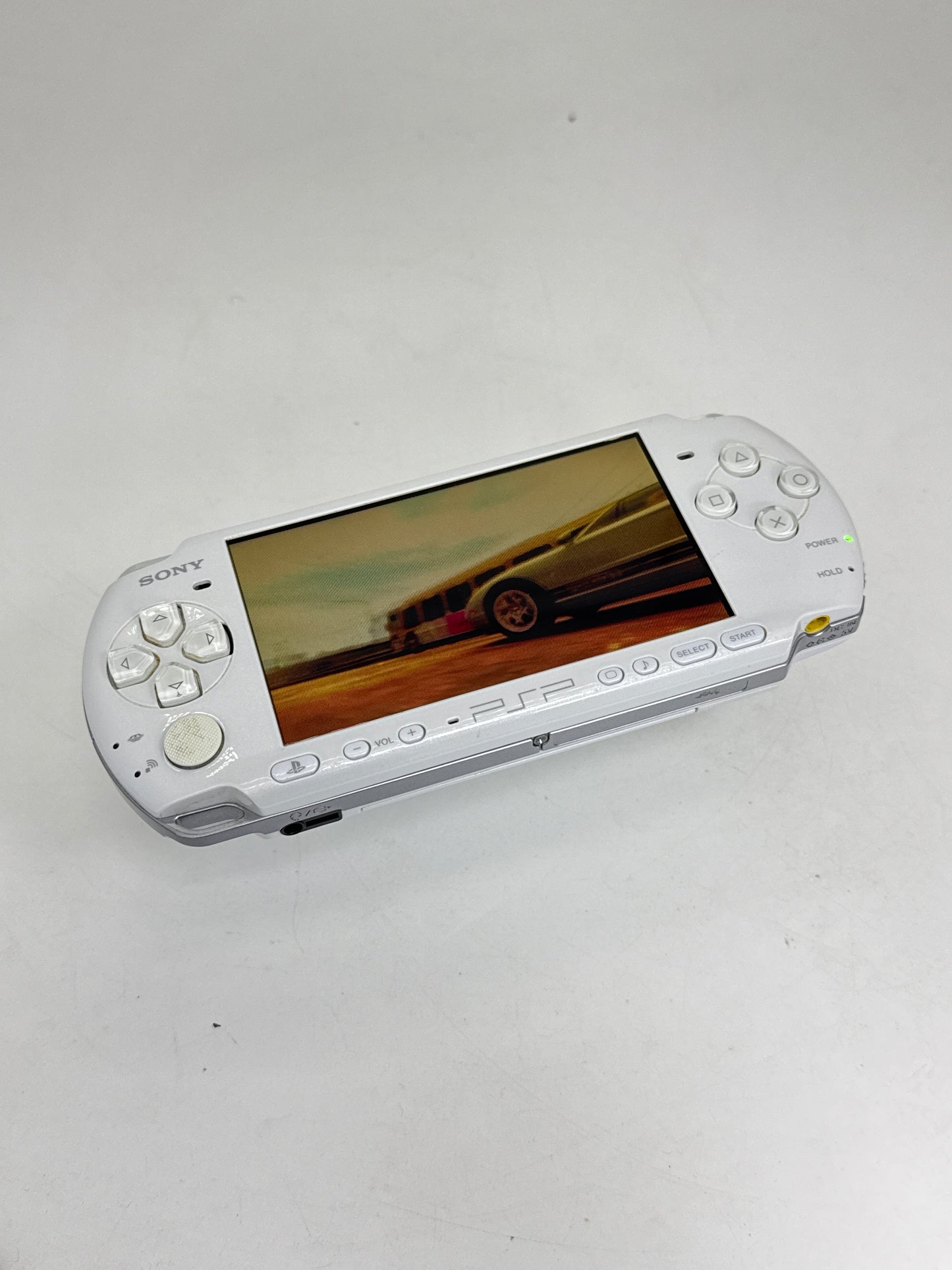 Sony PlayStation Portable PSP-3000 White Console #383 w/1200mAh Battery