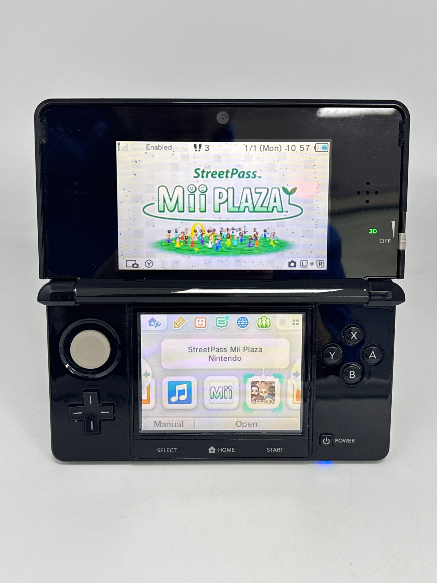 Nintendo 3DS CTR-001 (JPN) Black Console #69 Bad Top Screen READ AS IS