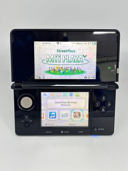 Nintendo 3DS CTR-001 (JPN) Black Console #69 Bad Top Screen READ AS IS