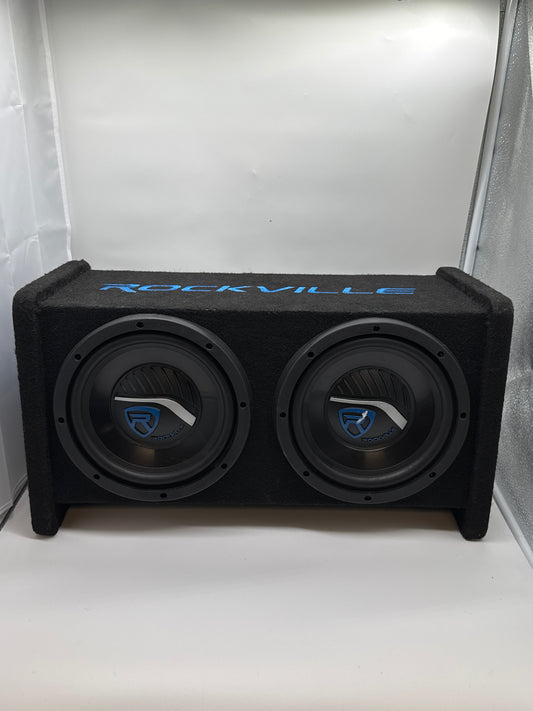 Rockville Dual 8" 800w Car Subwoofer - Black - Used