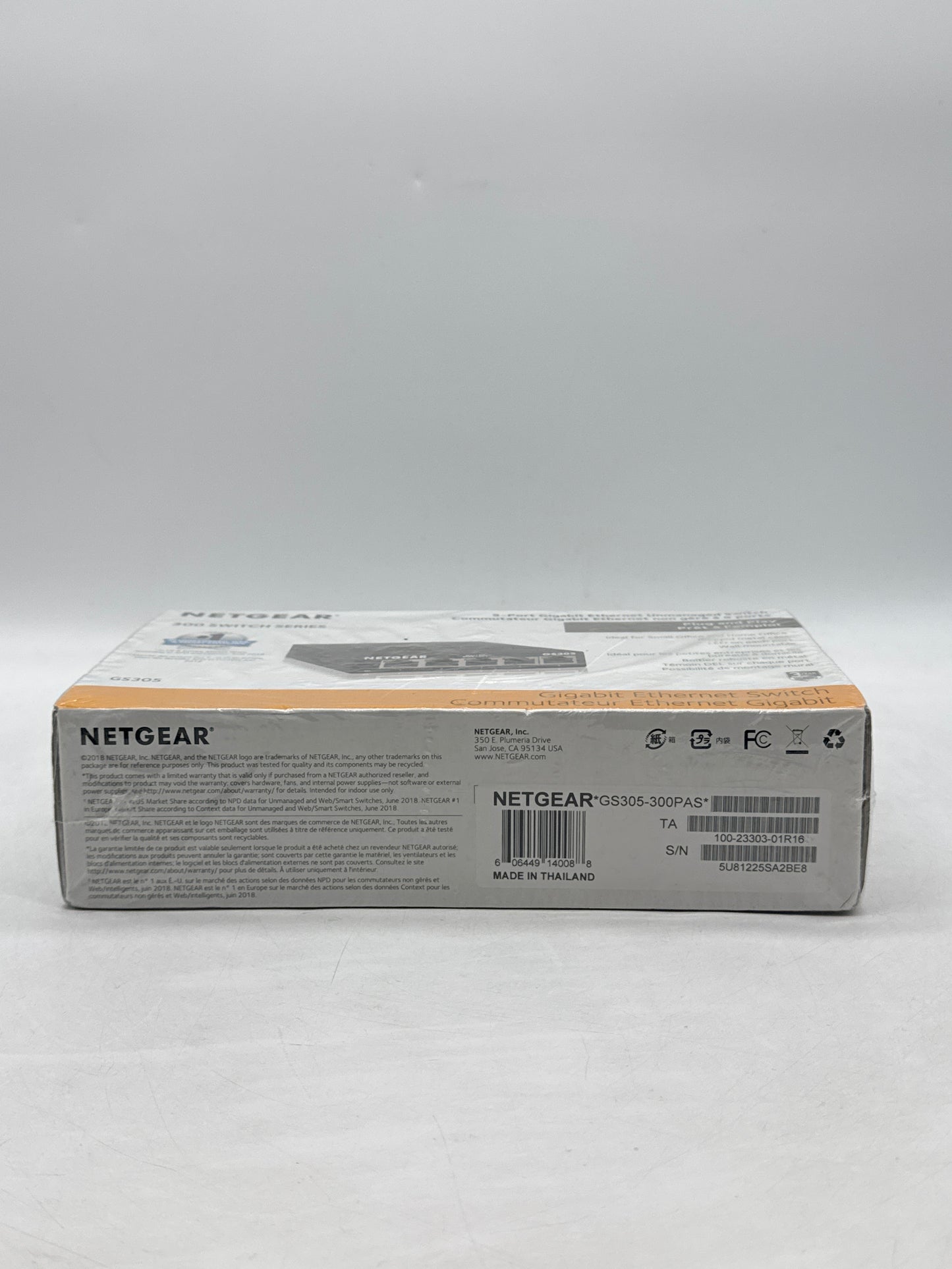 New Netgear GS305-300PAS 5 Port Gigabit Ethernet Unmanaged Switch