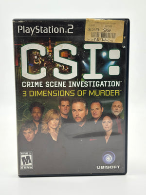 CSI: 3 Dimensions of Murder – PlayStation 2 PS2