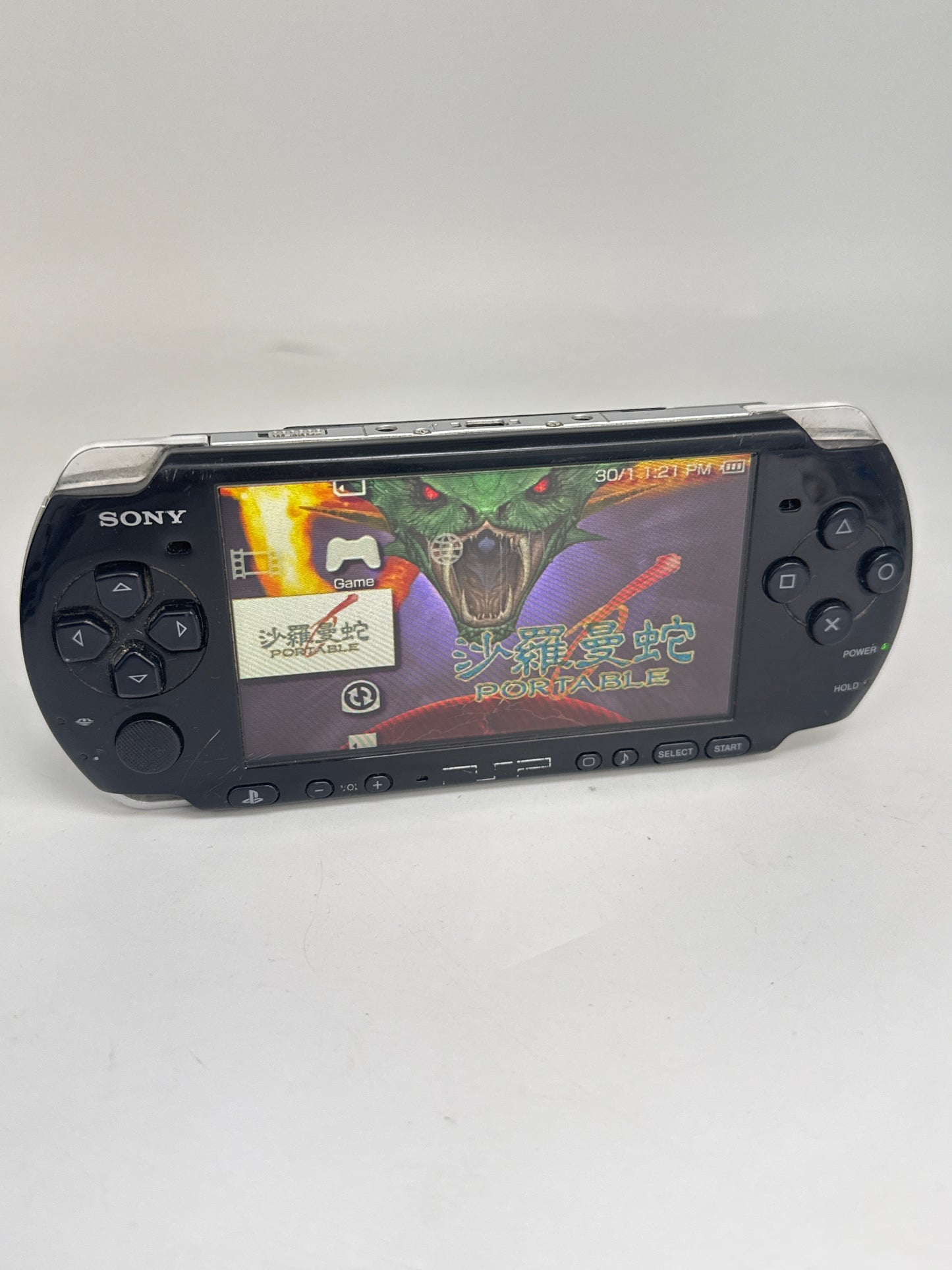 Sony PSP-3010 Piano Black Console #46 w/ 1200mAh Battery No Charger