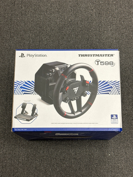 New Thrustmaster T598 Direct Axial Drive Force Feedback Racing Wheel and Pedal Set