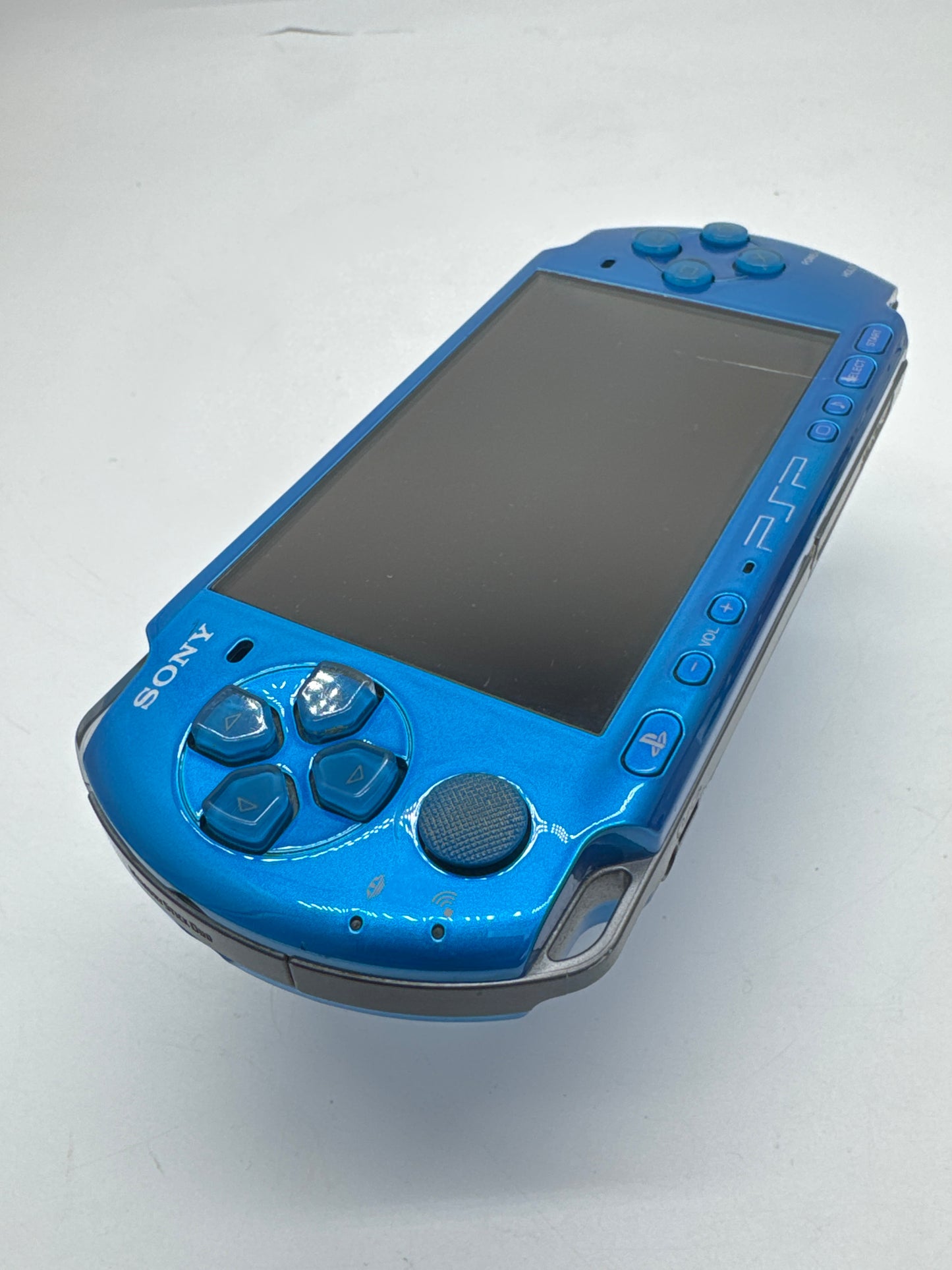 Sony PSP-3000 Blue Console #55 w/ 1200mAh Battery No Charger