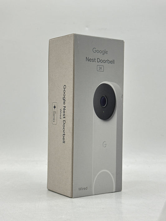 Google Nest Doorbell Smart 2K GA09967-US Wired 3rd Gen with Gemini Snow - New