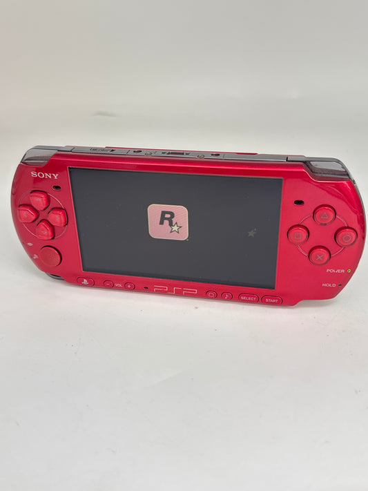 Sony PSP-3000 Red Console #57 w/ 2400mAh Battery & Charger