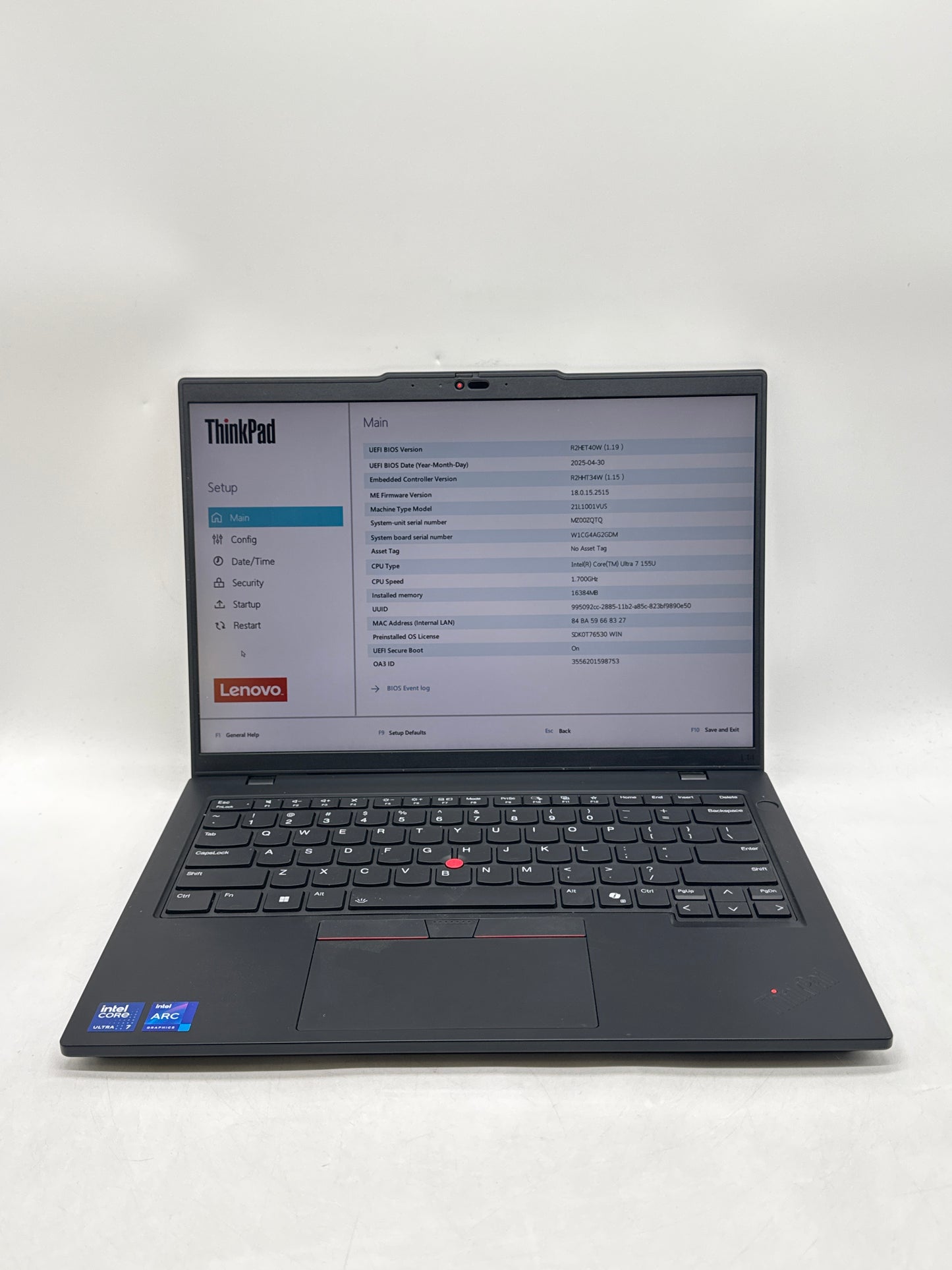 Lenovo ThinkPad L14 Gen 5 14" WUXGA Core Ultra 7 155U 512GB SSD 16GB RAM - Read!
