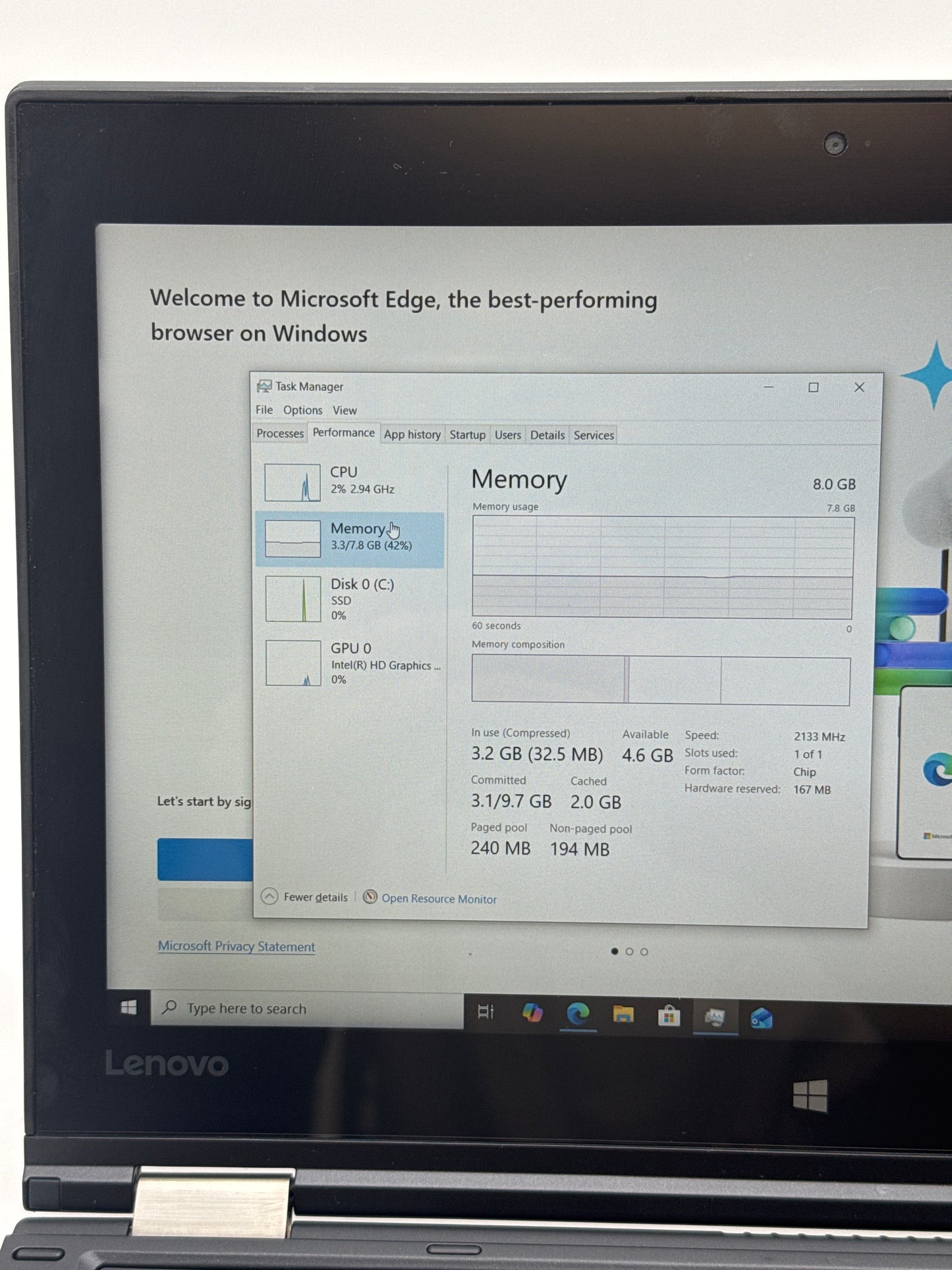 Lenovo ThinkPad Yoga 260 12.5" Touch i5-6300U 8GB RAM 128GB SSD