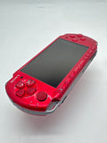 Sony PSP-3000 Red Console #62 w/ 1200mAh Battery & Charger Back Lid Falls Off image 6