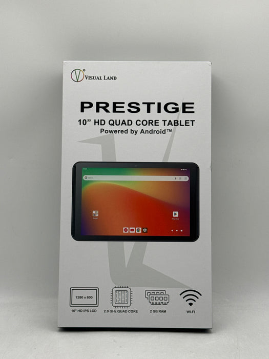 Visual Land Prestige 10" HD Android Smart Tablet 128GB WiFi 2GB Ram - Open Box