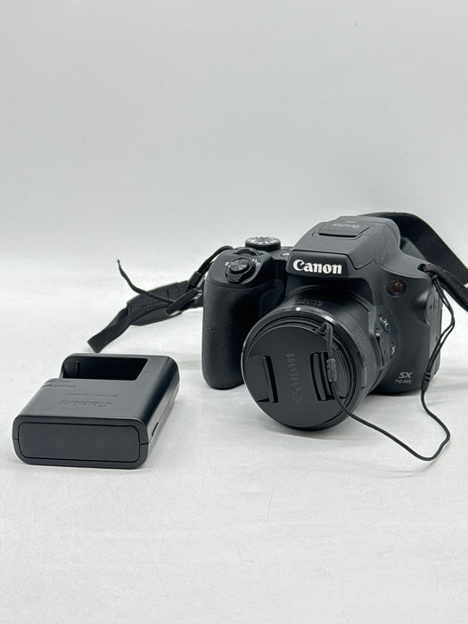Canon Powershot SX70 HS 20.3 MP 4K Black Digital Camera with Battery and Charger