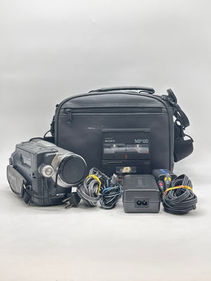 Sony Handycam CCD-TRV308 Hi8 Camcorder Bundle Bag Charger Tapes No Image Parts