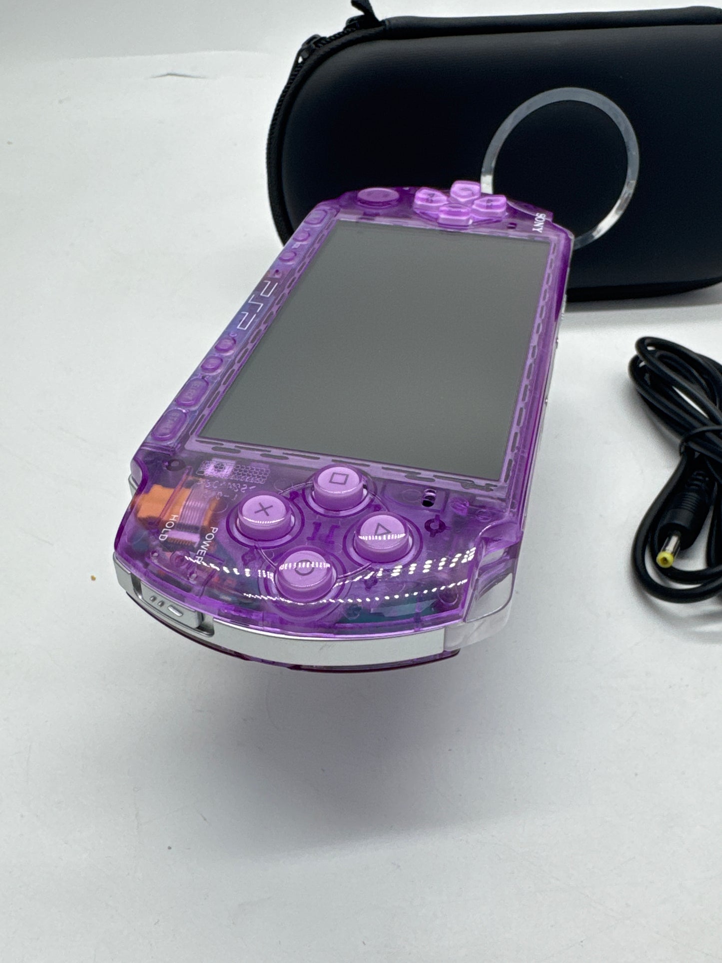 Sony PlayStation Portable PSP-3006 Clear Purple Console Bundle #334