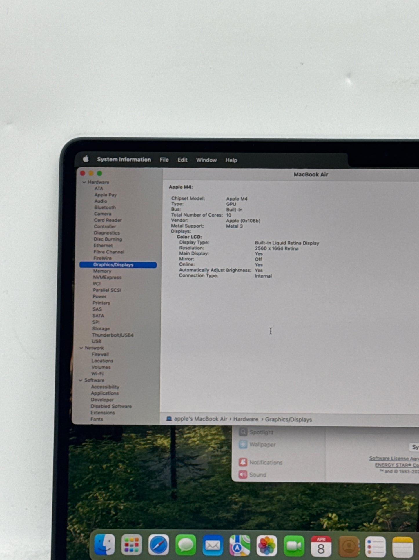 2025 Apple MacBook Air 13.6" A3240 M4 10C-CPU 10C-GPU 16GB RAM 512GB SSD 12 Cycle