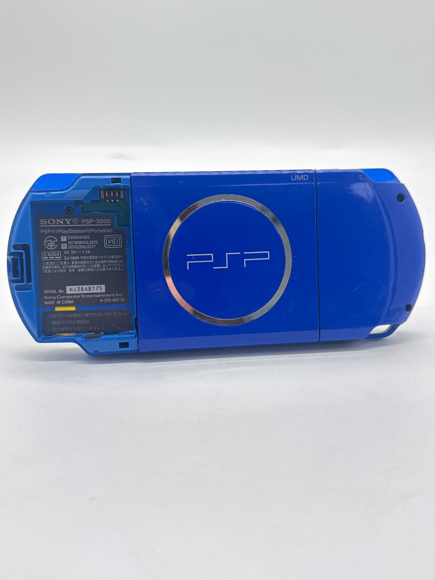 Sony PSP-3000 White/Blue Console Only #106 Right Side Buttons Bad READ AS IS