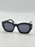 Tom Ford Sunglasses Guilliana TF1083 01A Black Frame Gray Lens 52-22-140 image 2