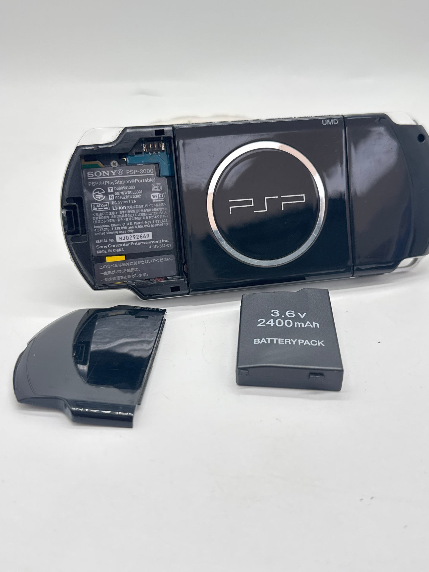 Sony PSP-3000 Black Console #248 w/ 2400mAh Battery 32GB Memory & No Charger